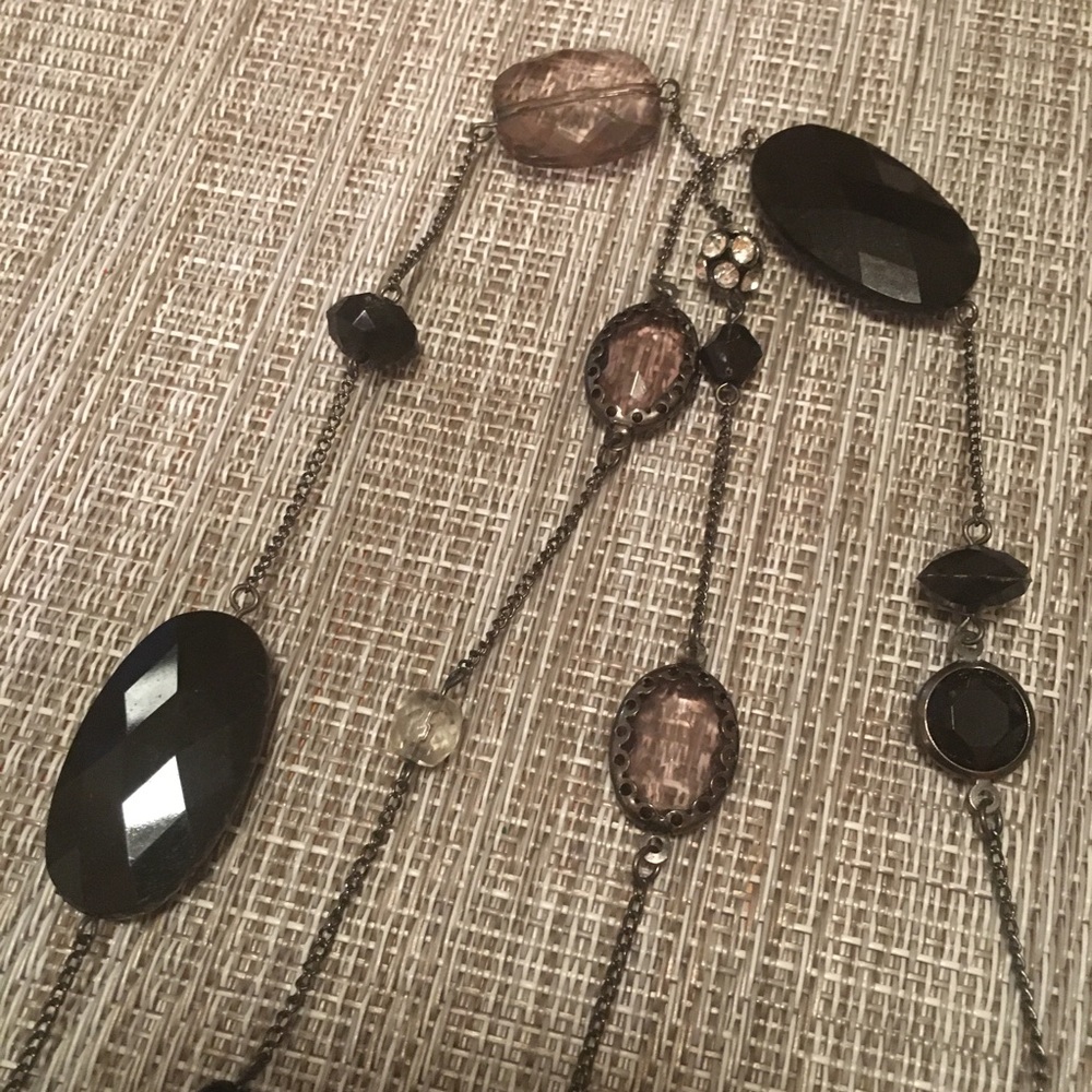 Black Gemstone Necklace
